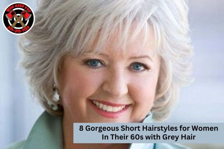 8 Gorgeous Short Hairstyles for Women In Their 60s with Grey Hair