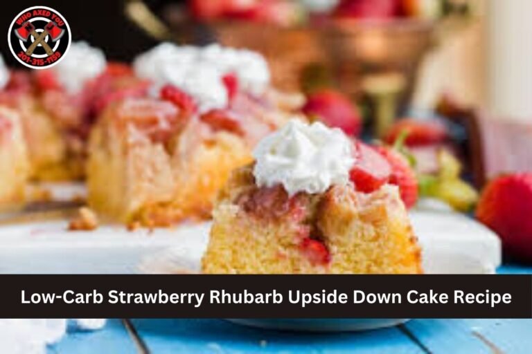 Low-Carb Strawberry Rhubarb Upside Down Cake Recipe