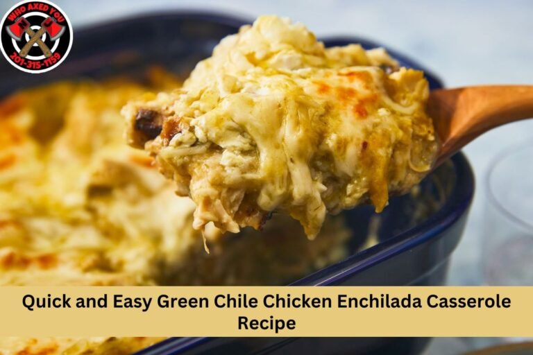 Quick and Easy Green Chile Chicken Enchilada Casserole Recipe