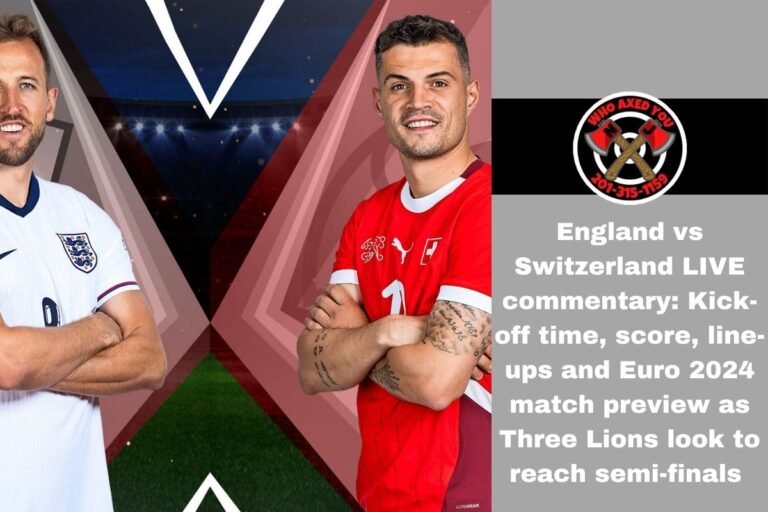 England vs Switzerland LIVE commentary Kick-off time, score, line-ups and Euro 2024 match preview as Three Lions look to reach semi-finals