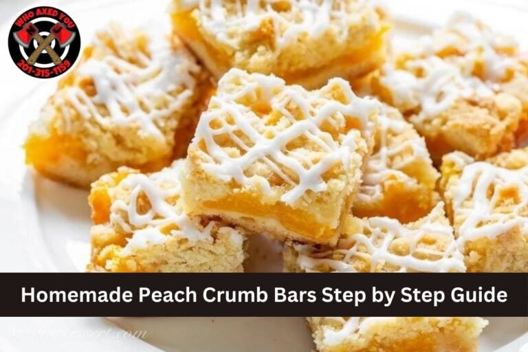 Homemade Peach Crumb Bars Step by Step Guide