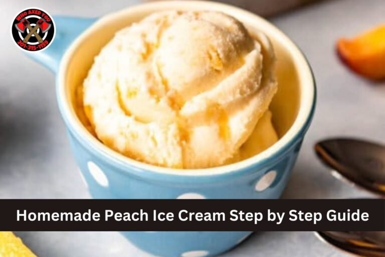 Homemade Peach Ice Cream Step by Step Guide