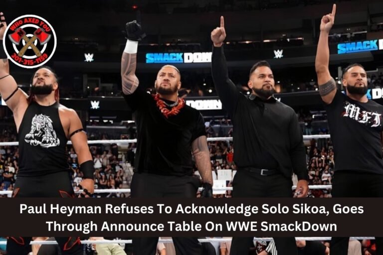 Paul Heyman Refuses To Acknowledge Solo Sikoa, Goes Through Announce Table On WWE SmackDown